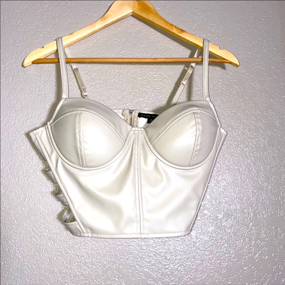 Women’s Medium ** Faux Leather Top ** NWT